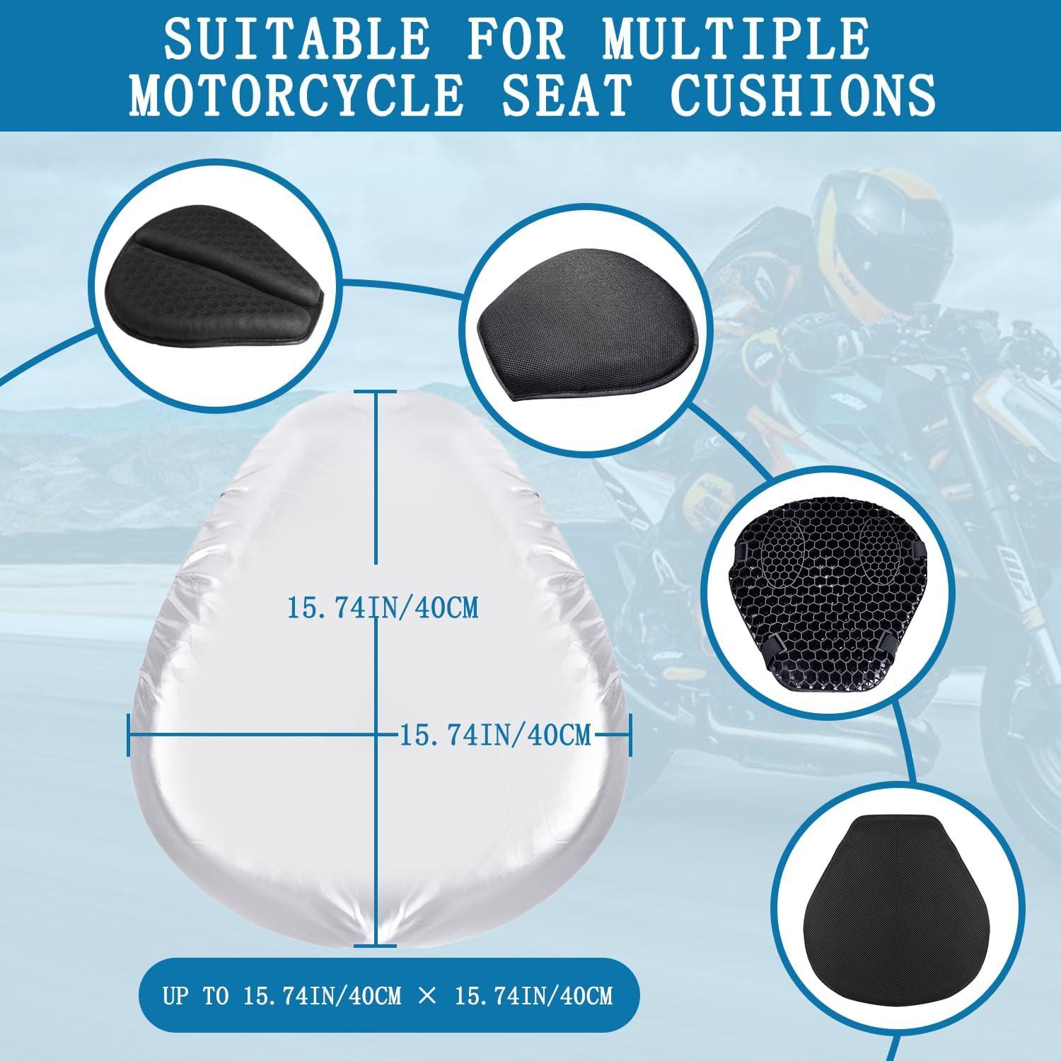 Funda Protectora para Asiento de Motocicleta TopGrit - 2 Paquetes, Impermeable y Universal