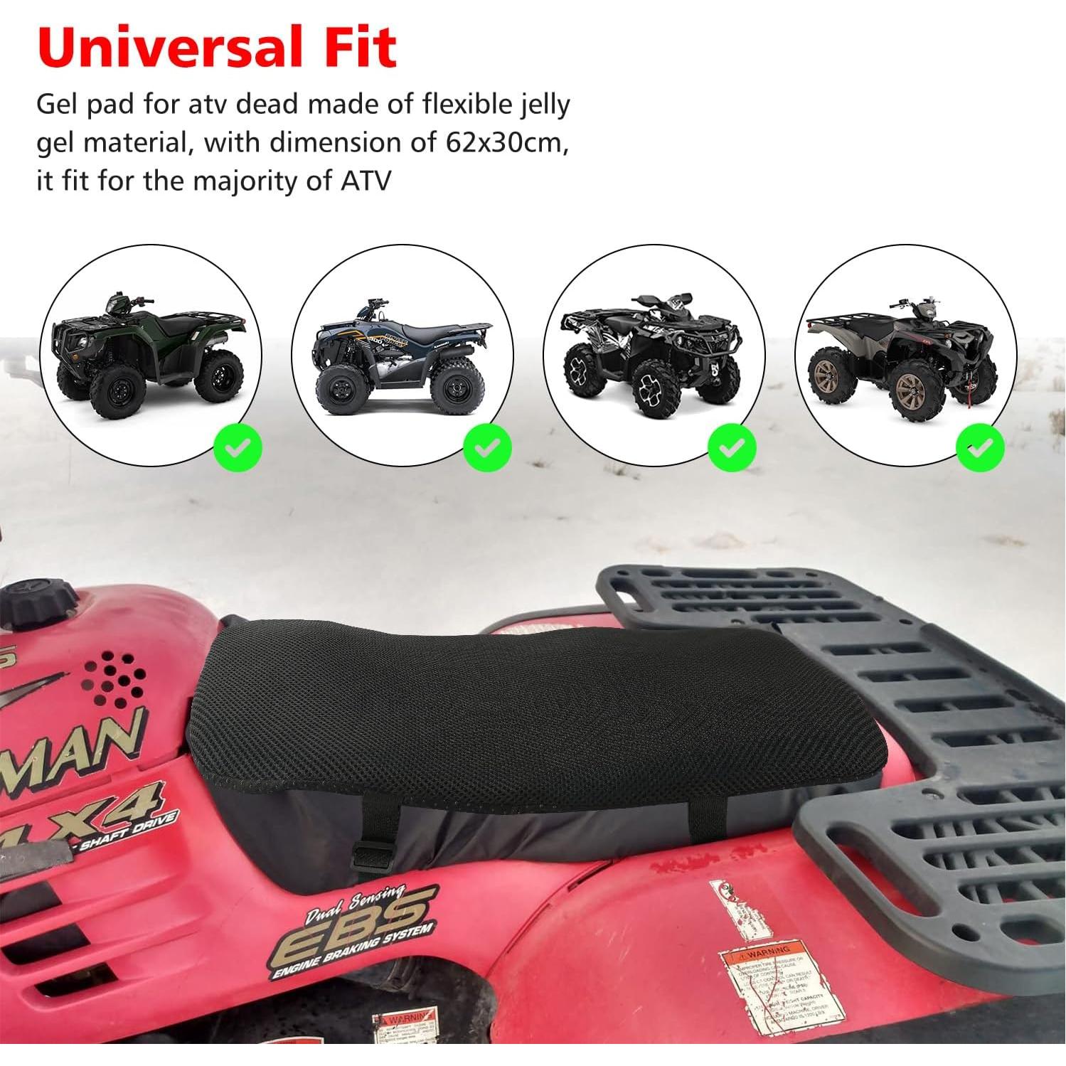 Cojín de Asiento SUNPIE para ATV Universal 68.6x35.6 cm Gel Negro