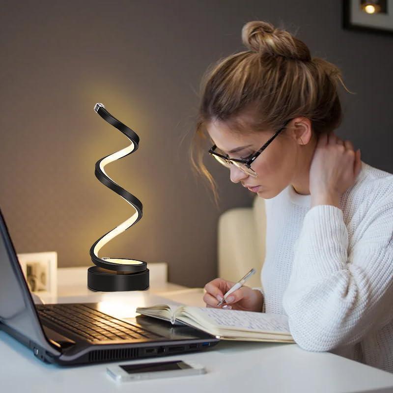 Lámpara de Mesa Regulable YLTLINK Negra 33.5cm Luz Cálida 3000K