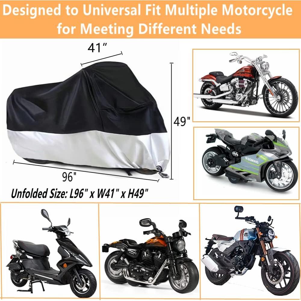 Cubierta de Motocicleta Impermeable YOTOM 245 cm con Agujeros
