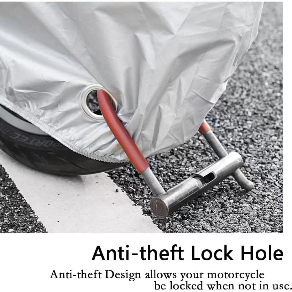 Cubierta de Motocicleta MENKOW 2XL Impermeable con Agujeros