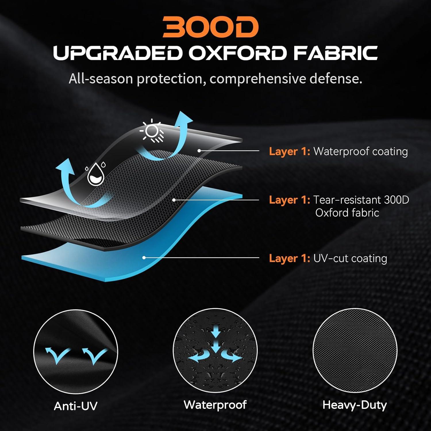 Funda de Motocicleta TATATOO Impermeable 220 cm UV Resistente