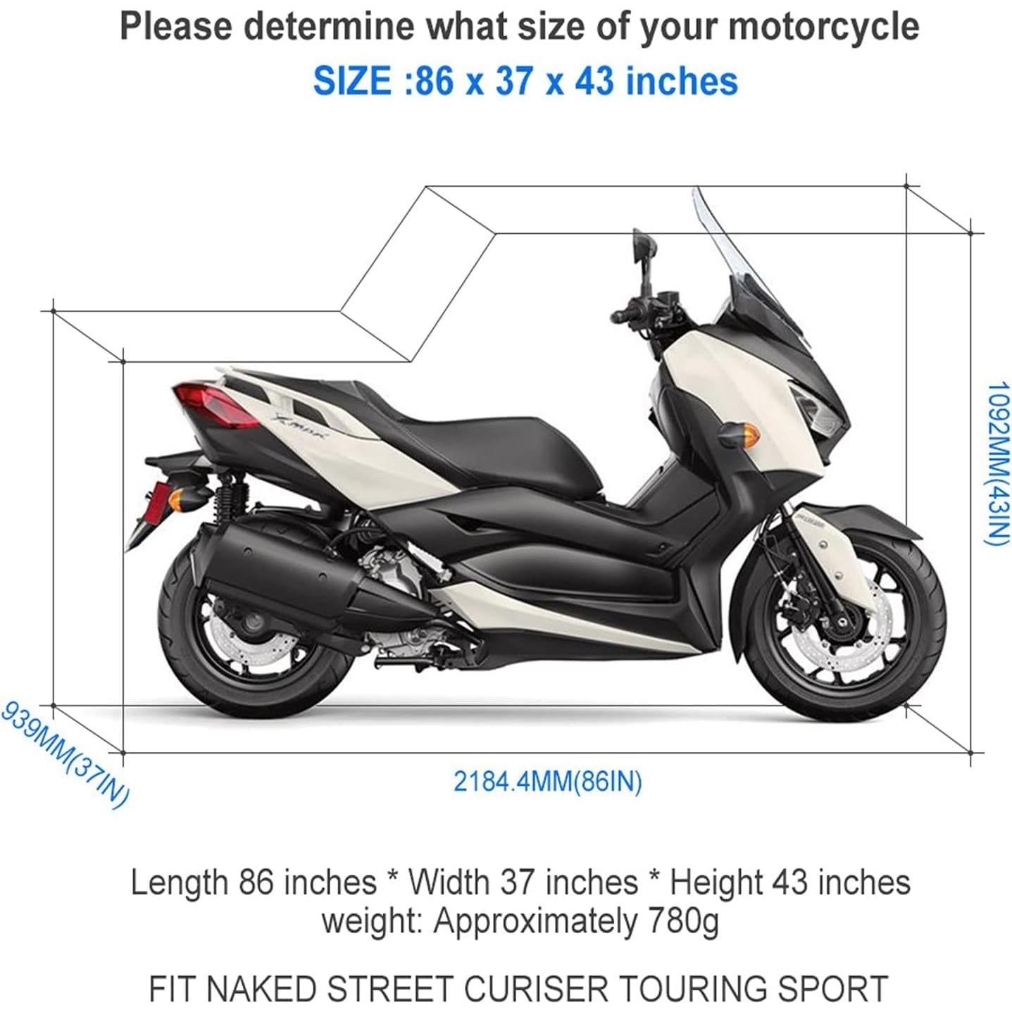 Funda para motocicleta NEVERLAND M40-18-L impermeable roja