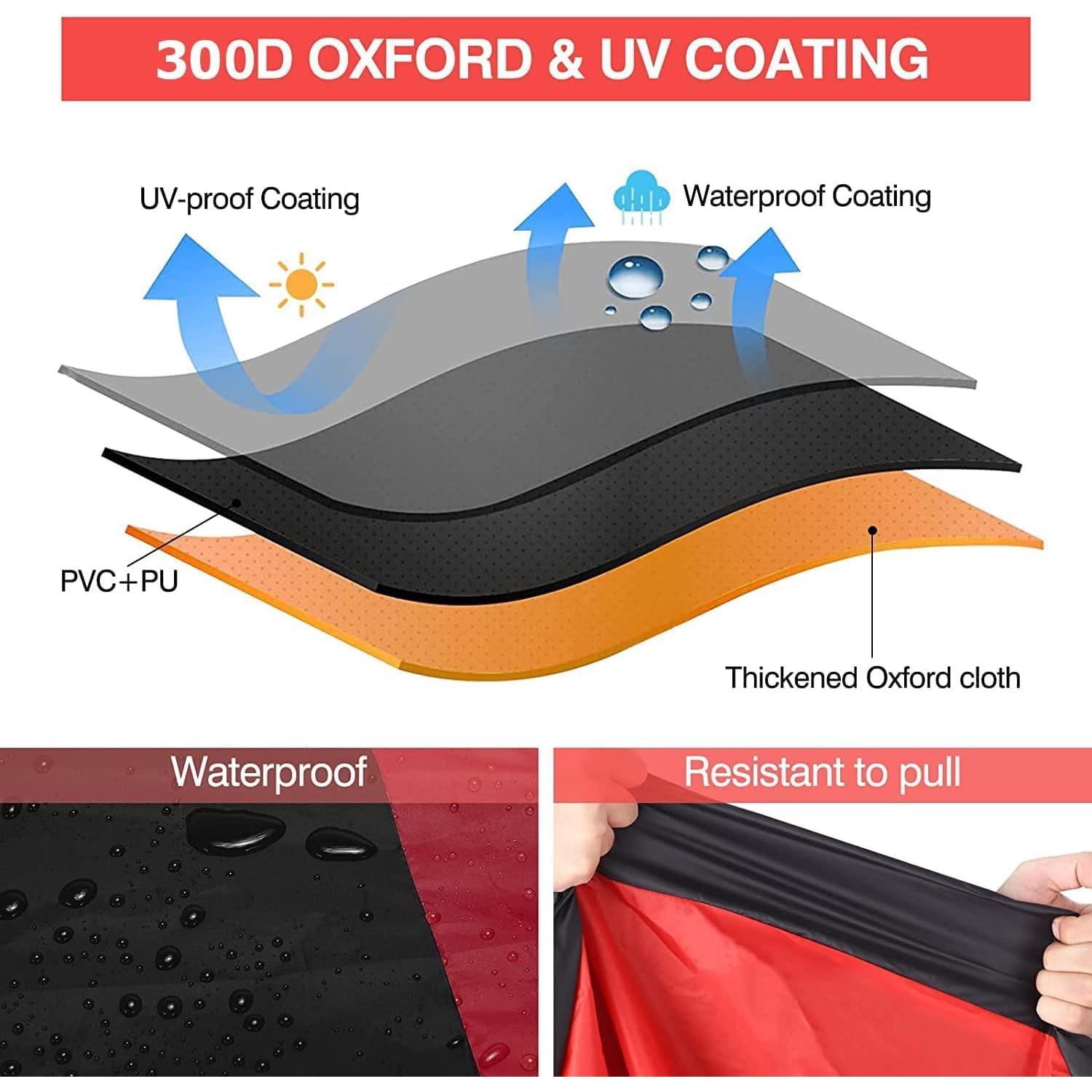 Funda para motocicleta NEVERLAND M40-18-L impermeable roja