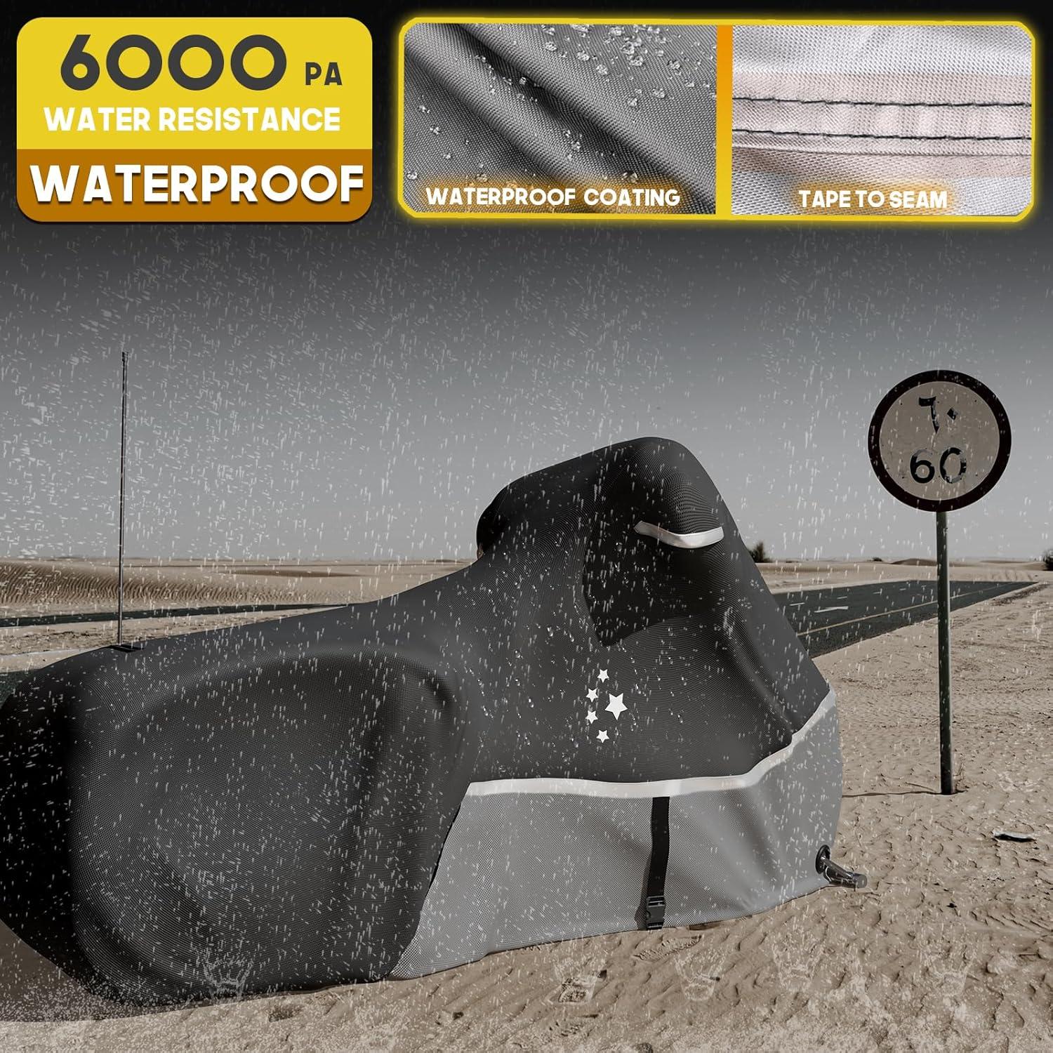 Cubierta de Motocicleta LI LIBZAKI Touring Gris 272x99 cm