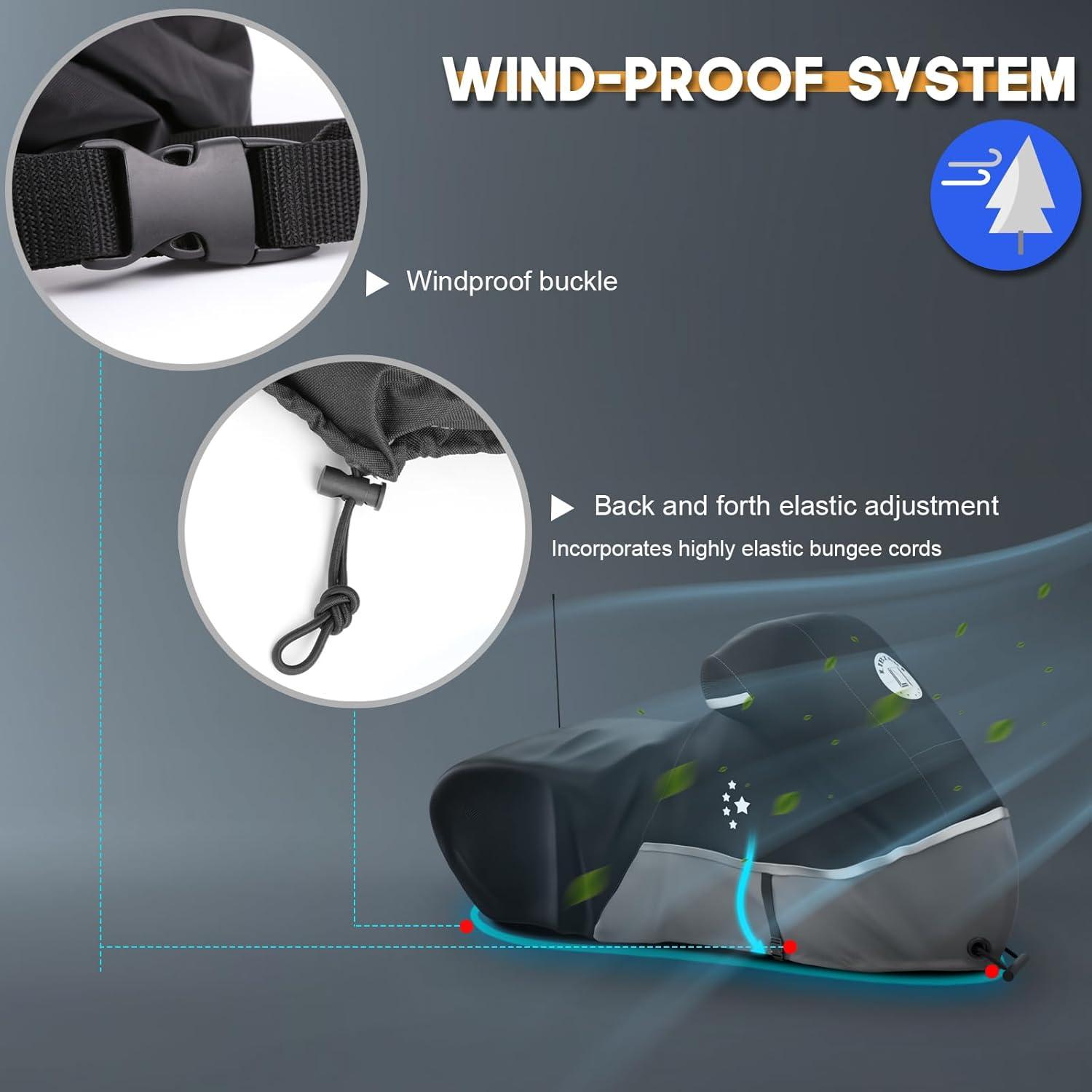 Cubierta de Motocicleta LI LIBZAKI Touring Gris 272x99 cm