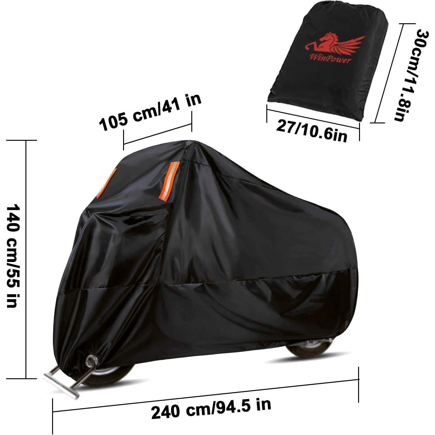 Cubierta de Motocicleta Impermeable WinPower 2XL Universal