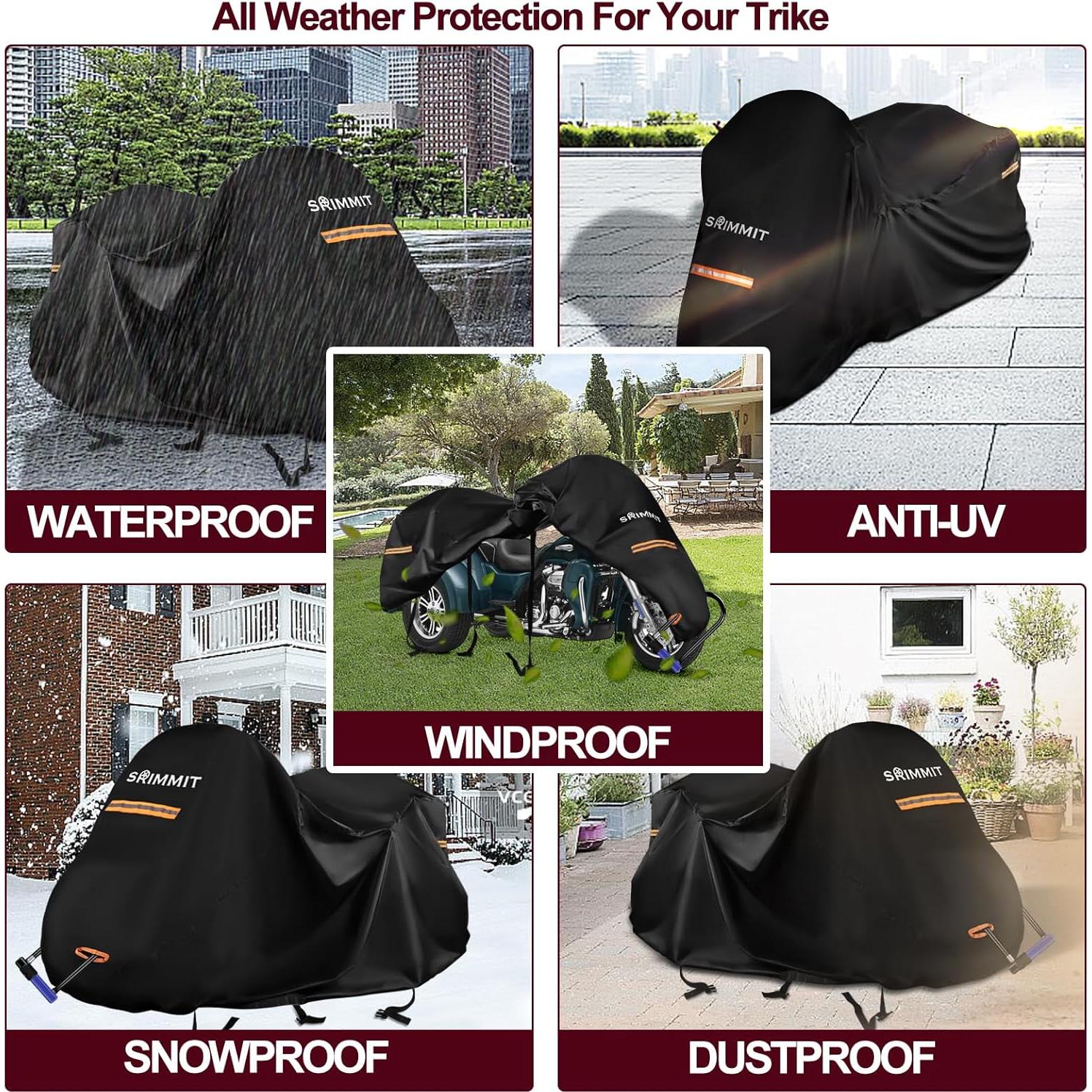 Cubierta para Trike SRIMMIT 420D Impermeable 274x150cm