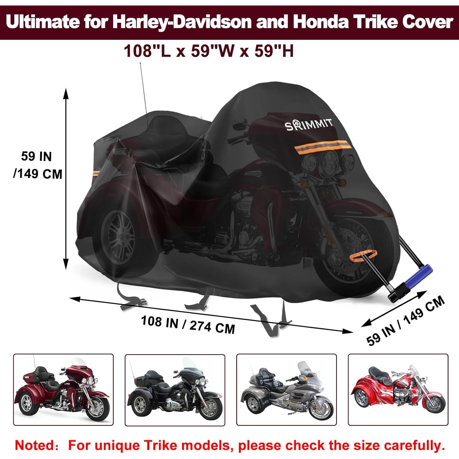 Cubierta para Trike SRIMMIT 420D Impermeable 274x150cm