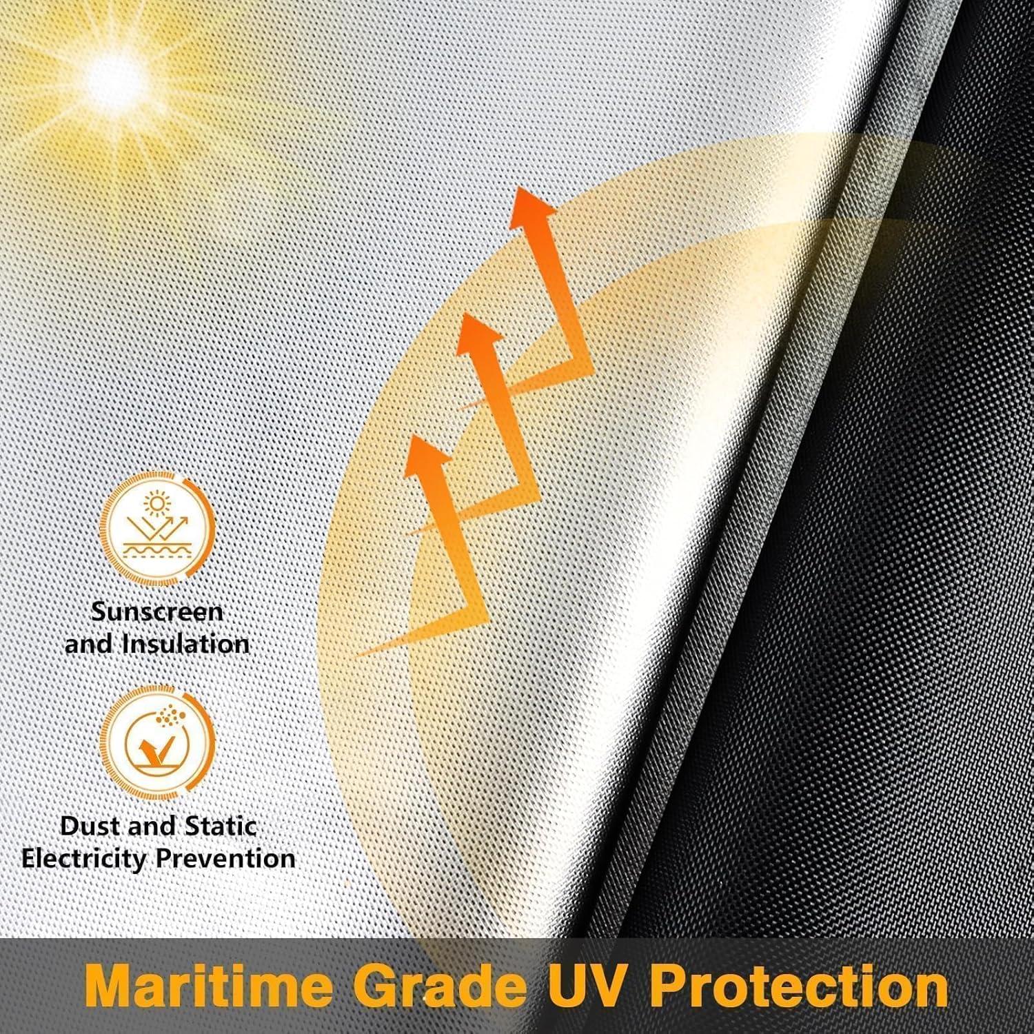 Funda de motocicleta EVRBUL 420D UV 50+ hasta 248.92 cm