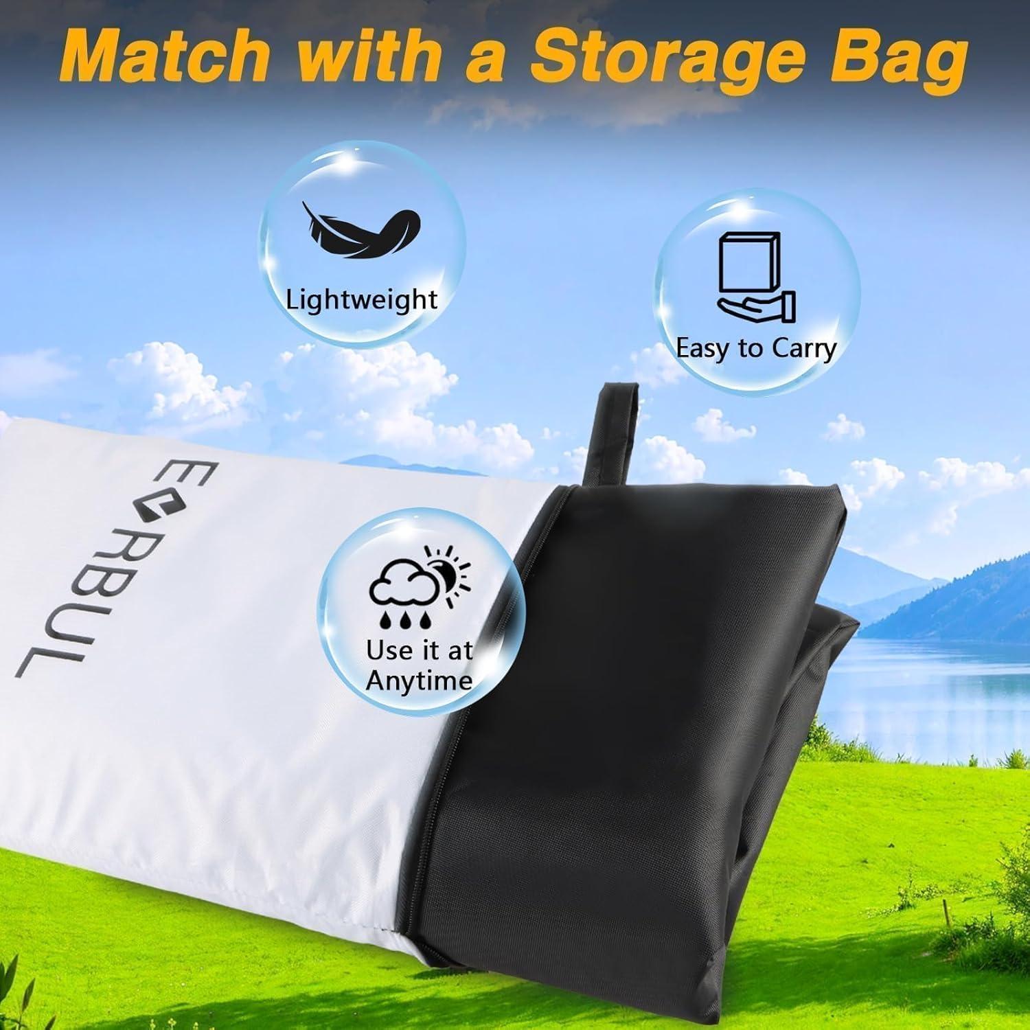 Funda de motocicleta EVRBUL 420D UV 50+ hasta 248.92 cm