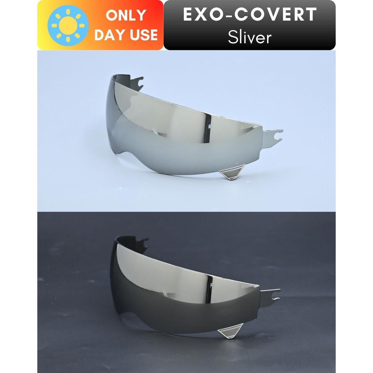 Visera de Casco de Motocicleta Logto Covert Plata Universal