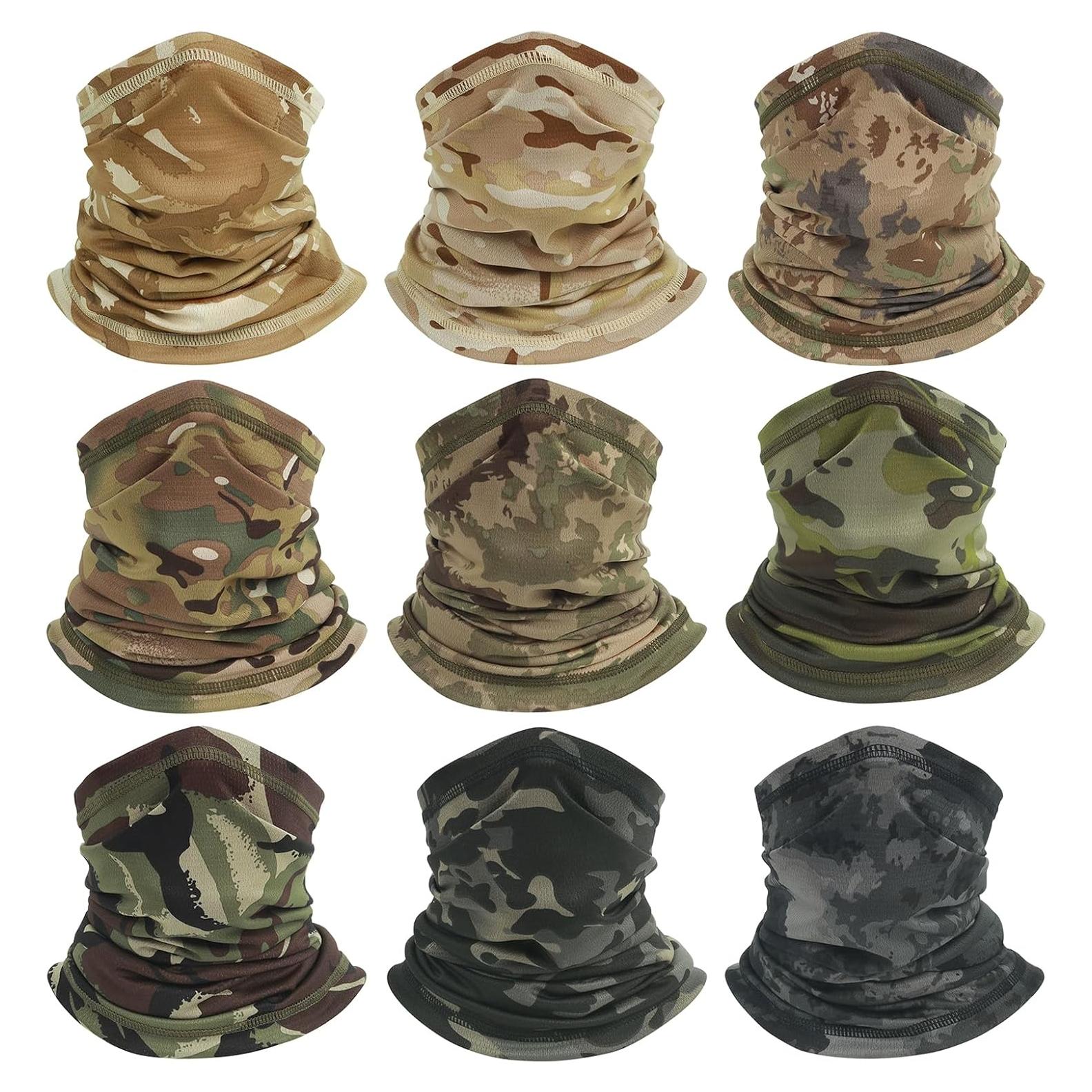 Gaiter de Cuello Refrigerante Multifuncional Camuflaje Bosque