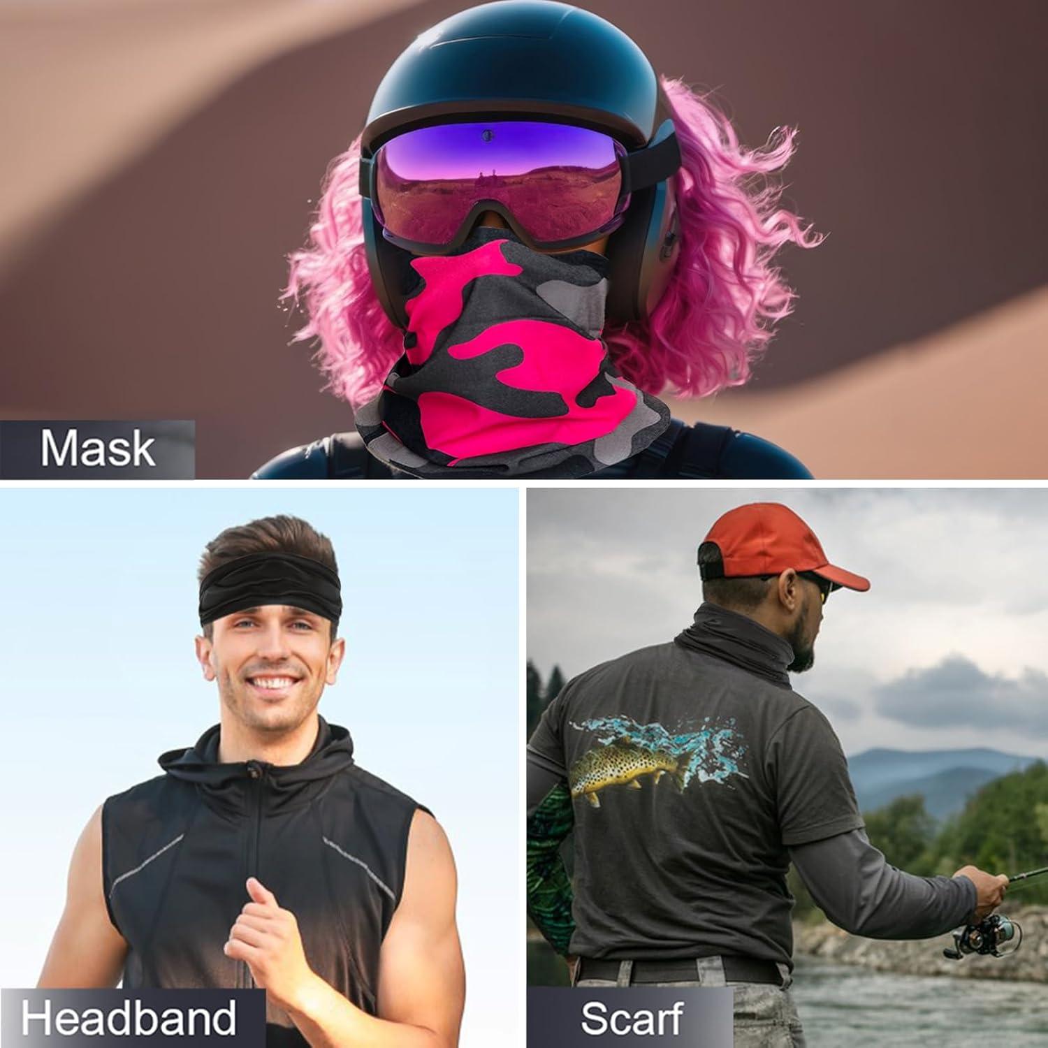 Gaiter de Cuello Refrigerante Multifuncional Camuflaje Bosque