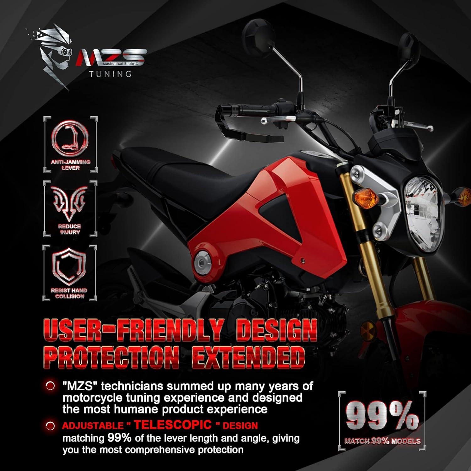 Protectores de Manillar MZS CNC para Motos - Rosca M8
