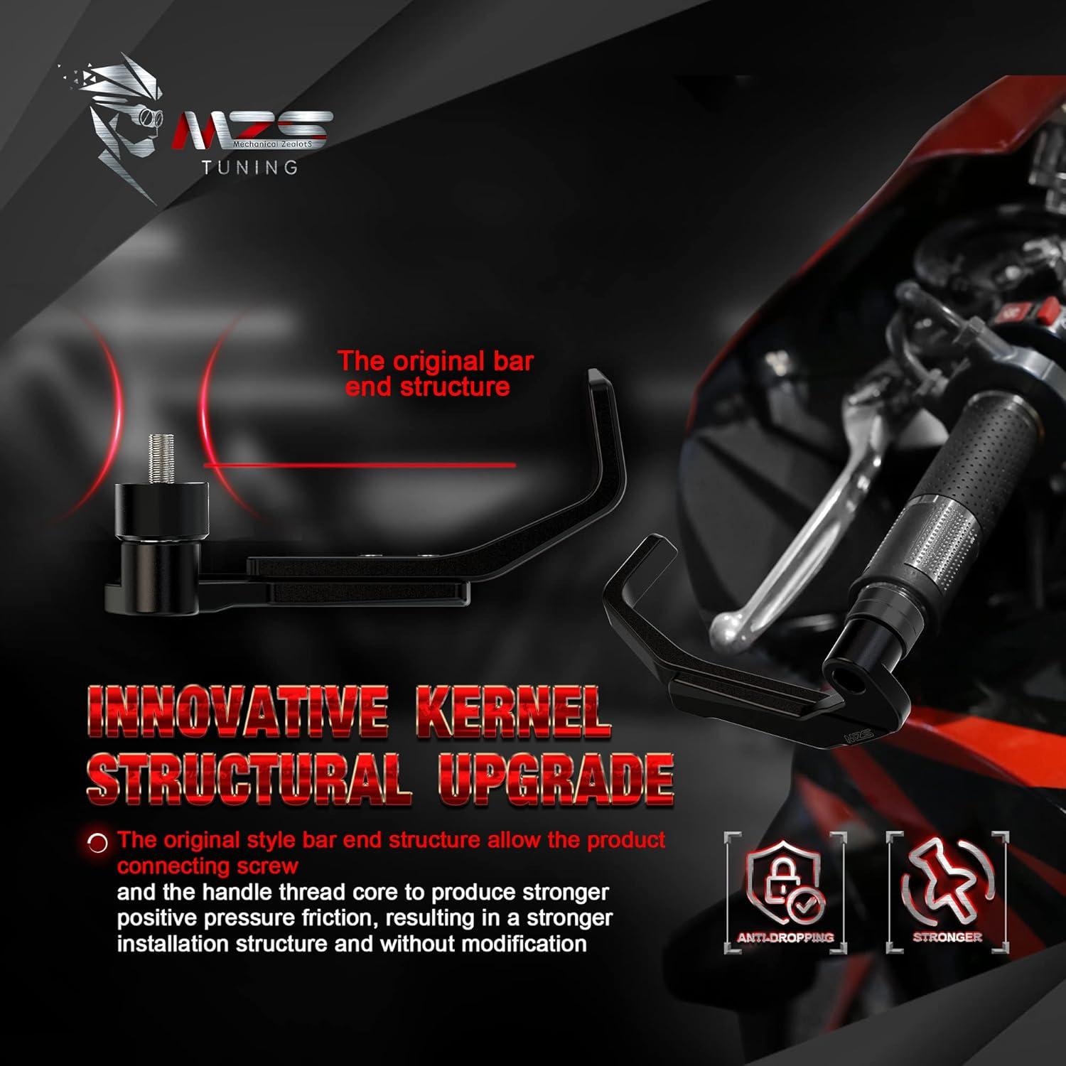 Protectores de Manillar MZS CNC para Motos - Rosca M8