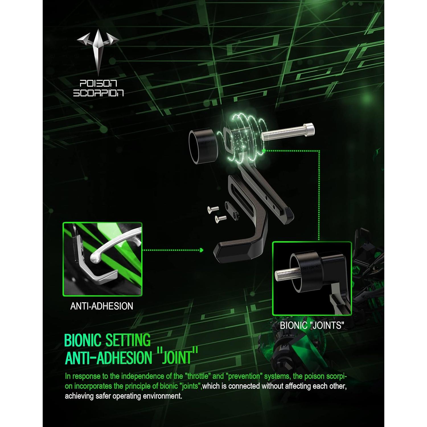 Protectores de Manillar de Motocicleta POISON SCORPION CNC