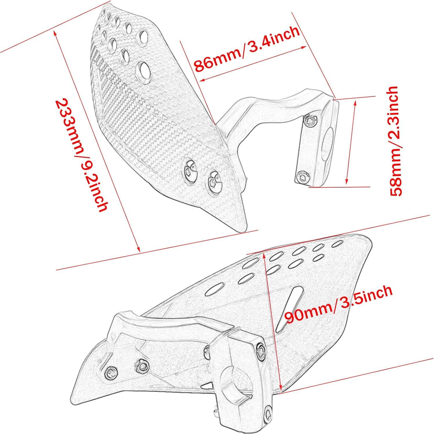 Protector de Manillar para Motocicleta SOPINEKO 22mm Negro