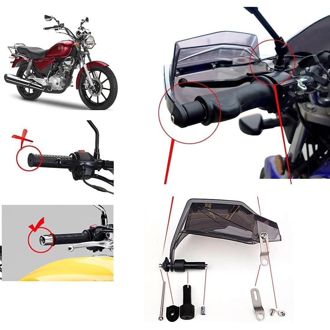 Protector de Manos para Motocicleta evomosa - Negro Universal