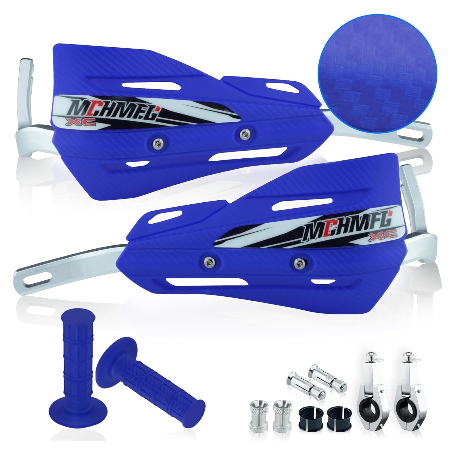 Guardias de Manos MCHMFG Universales para Motocicleta 22mm y 28mm - Azul