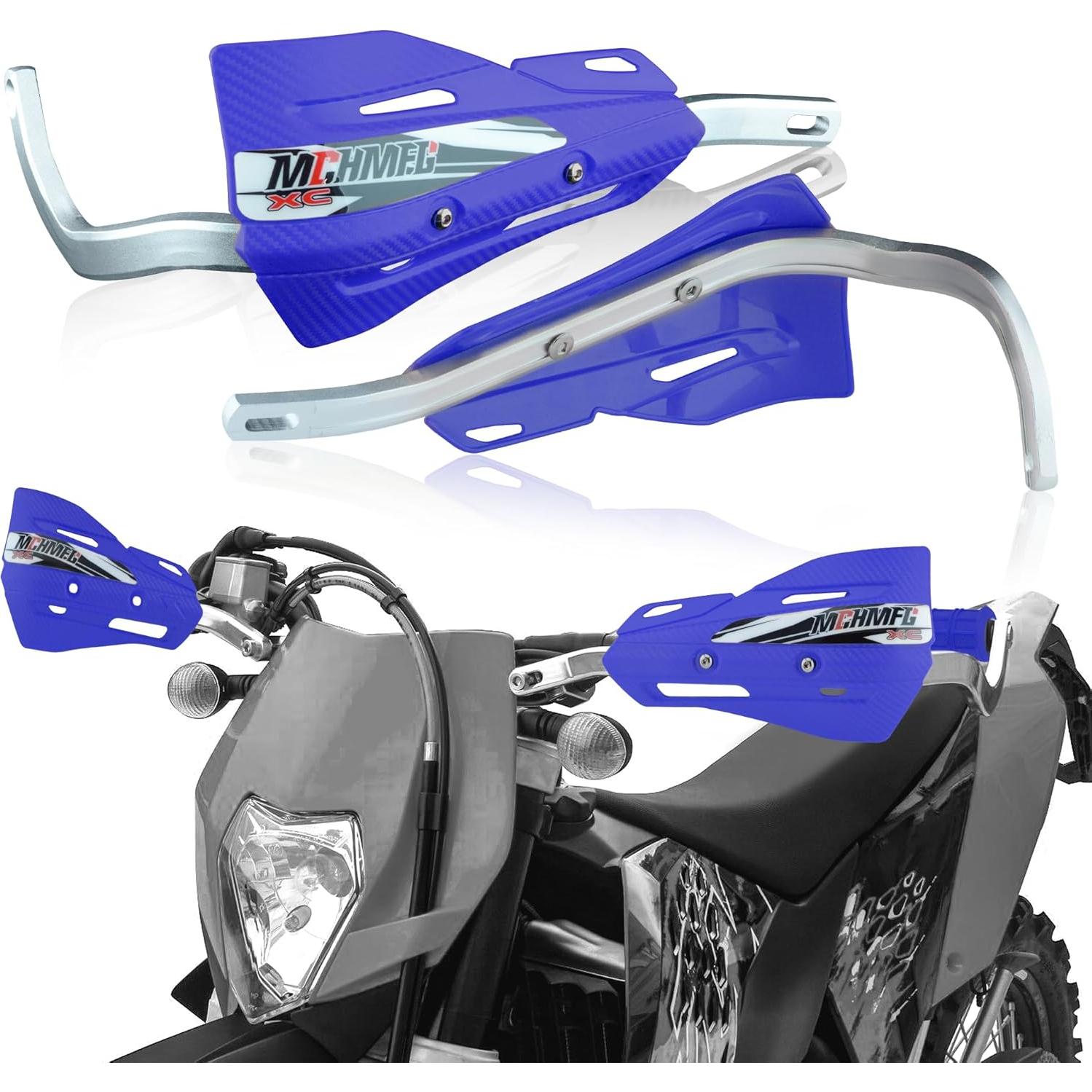 Guardias de Manos MCHMFG Universales para Motocicleta 22mm y 28mm - Azul