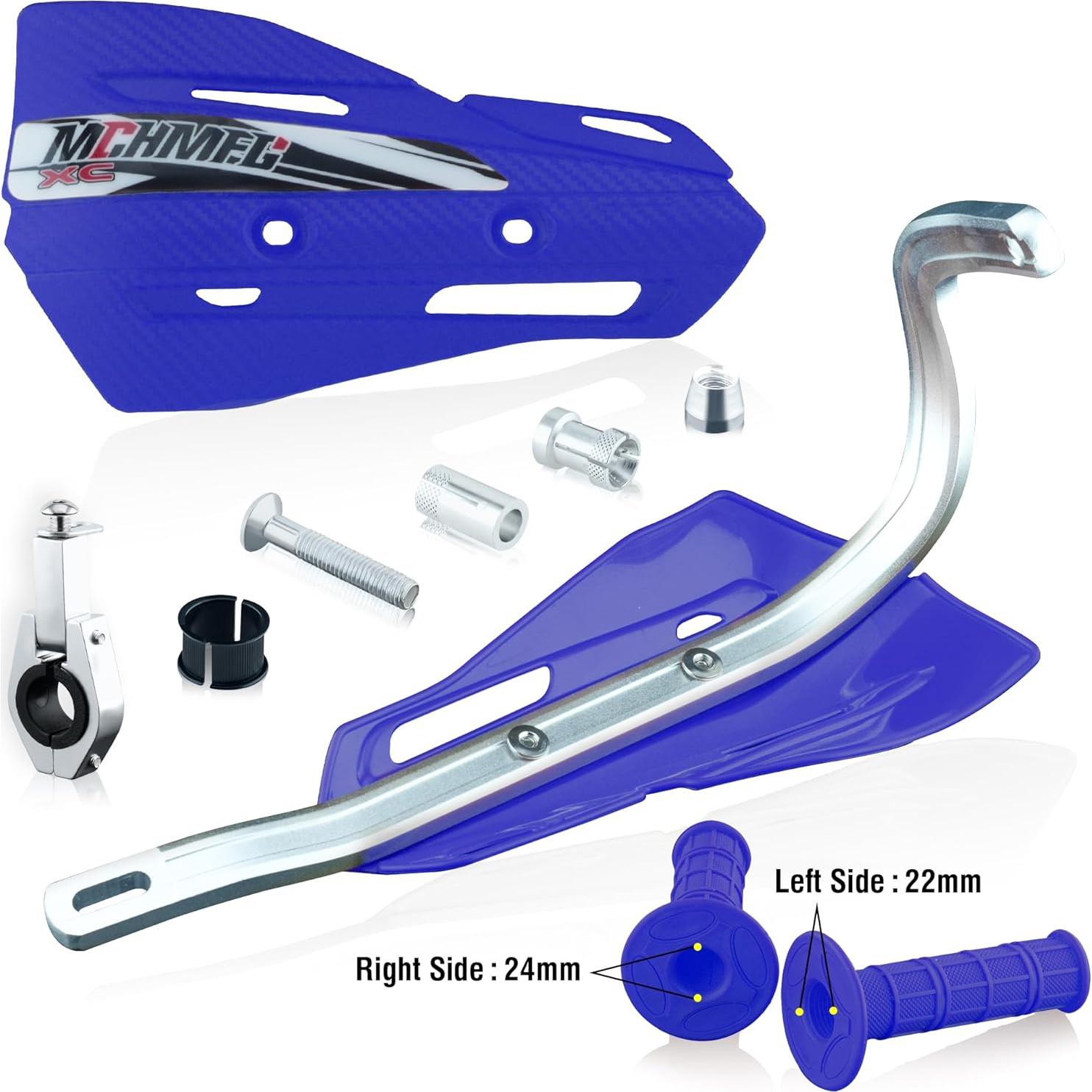 Guardias de Manos MCHMFG Universales para Motocicleta 22mm y 28mm - Azul