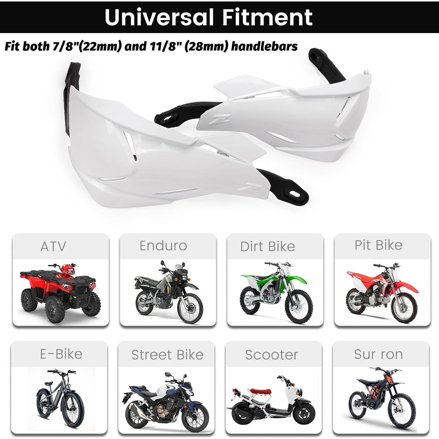 Guardabarros Universales XINGWU para Motocicleta 7/8" y 1 1/8"