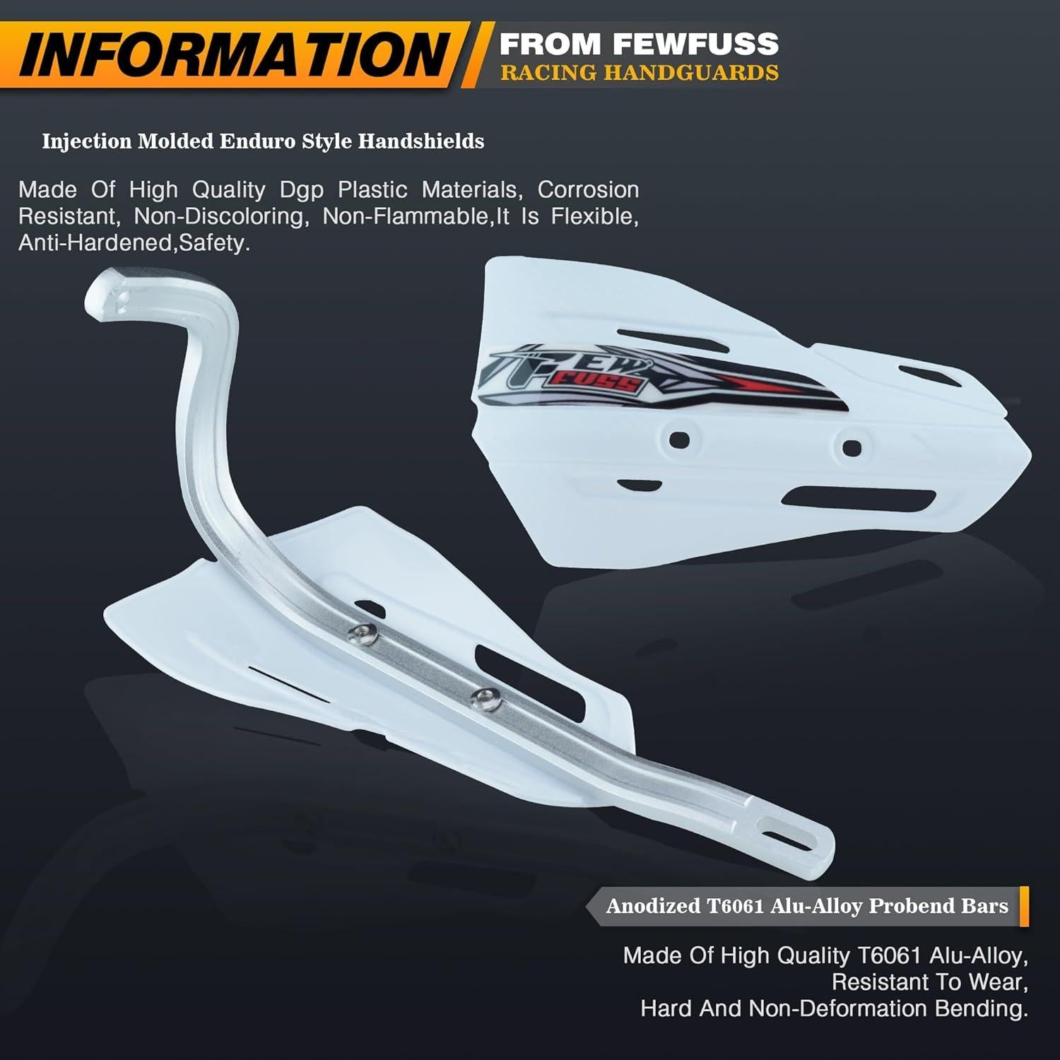 Guardias de Manos Universales Fewfuss para Motocicleta de Tierra 22mm y 28mm