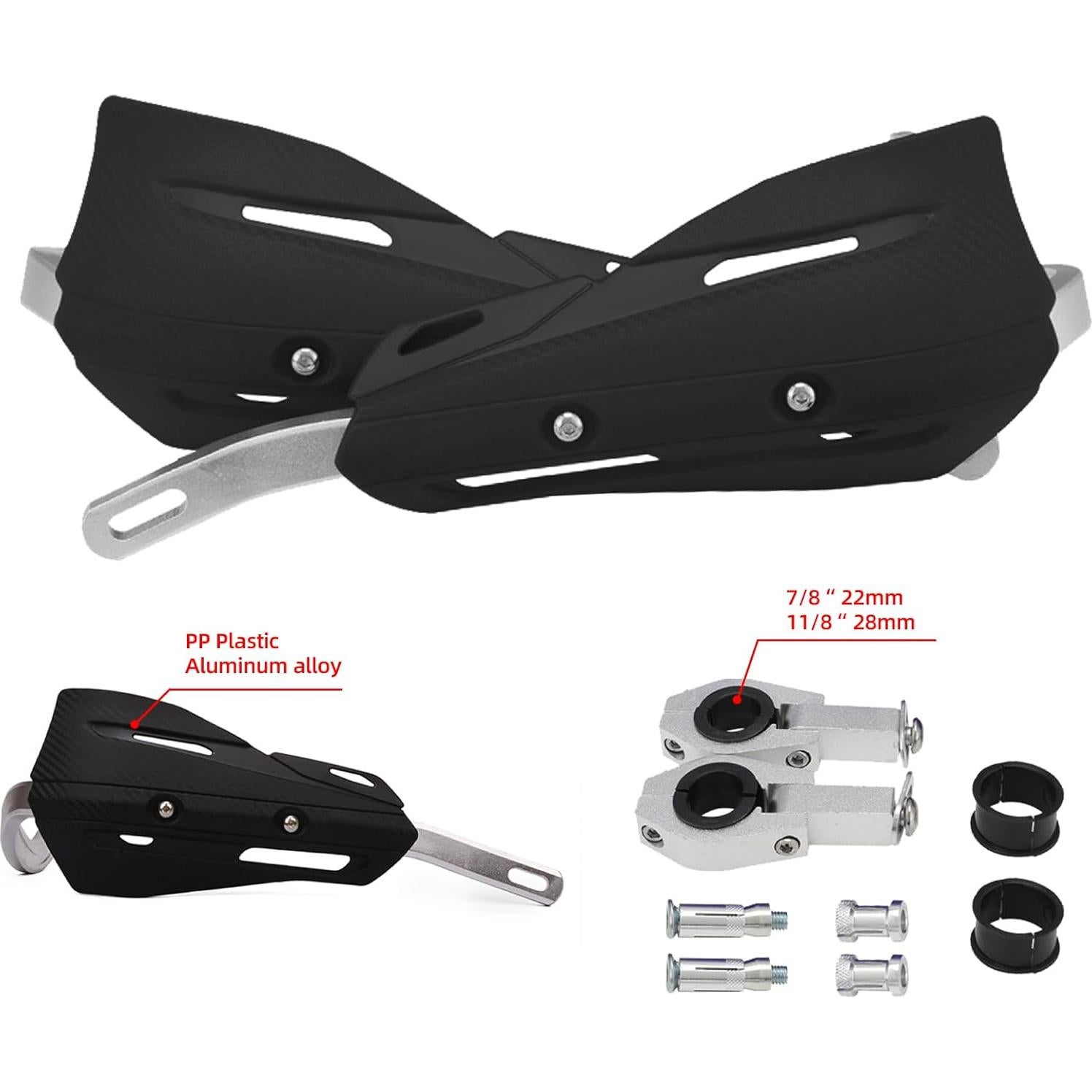 Guardabarros JFG RACING Universal 22mm y 28mm Negro