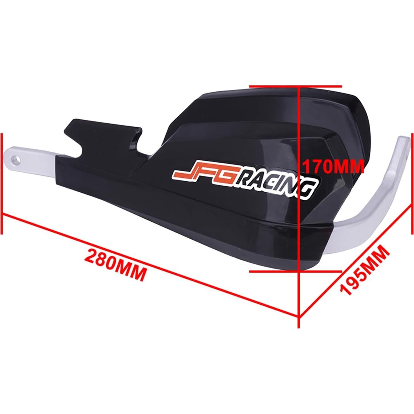 Guardas de Manos JFG RACING para Motocicleta de Tierra - Negro