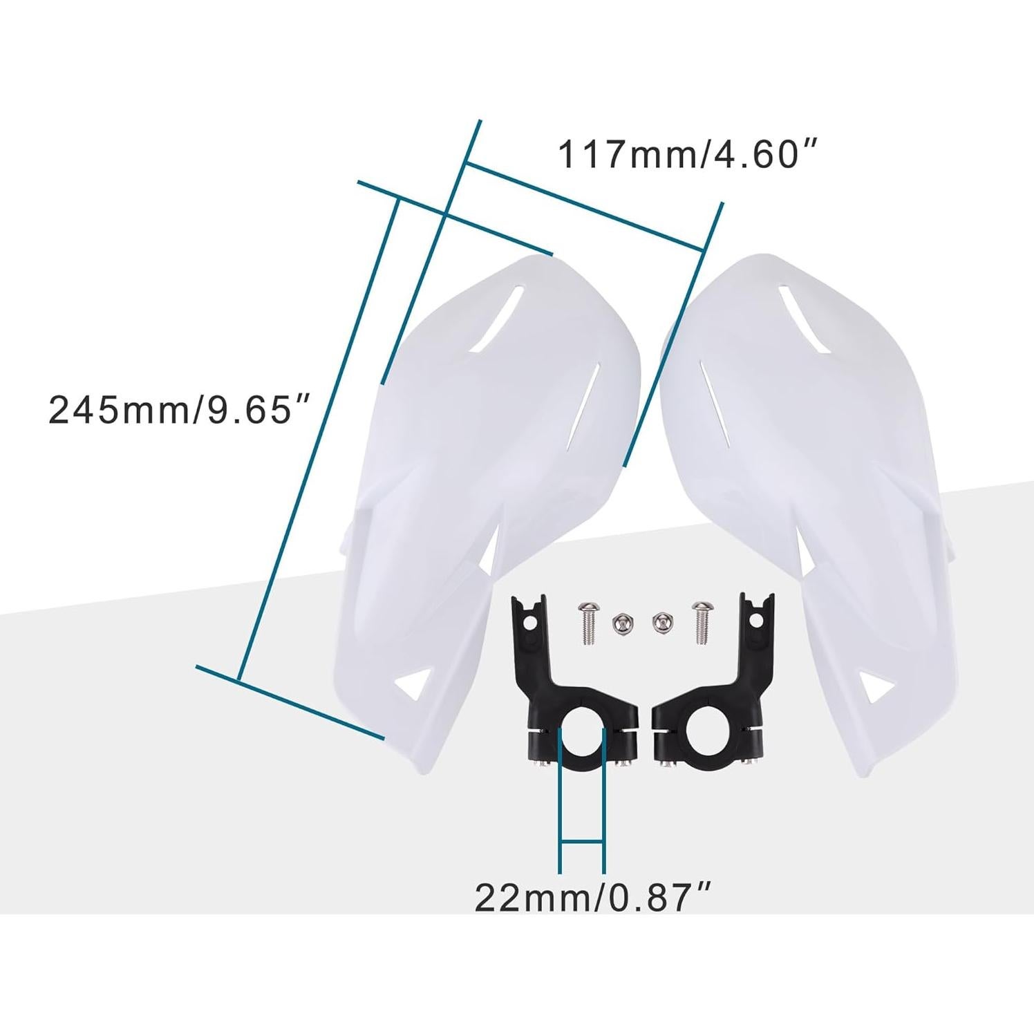 Protectores de Manillar GOOFIT 7/8" Blanco para Motocross