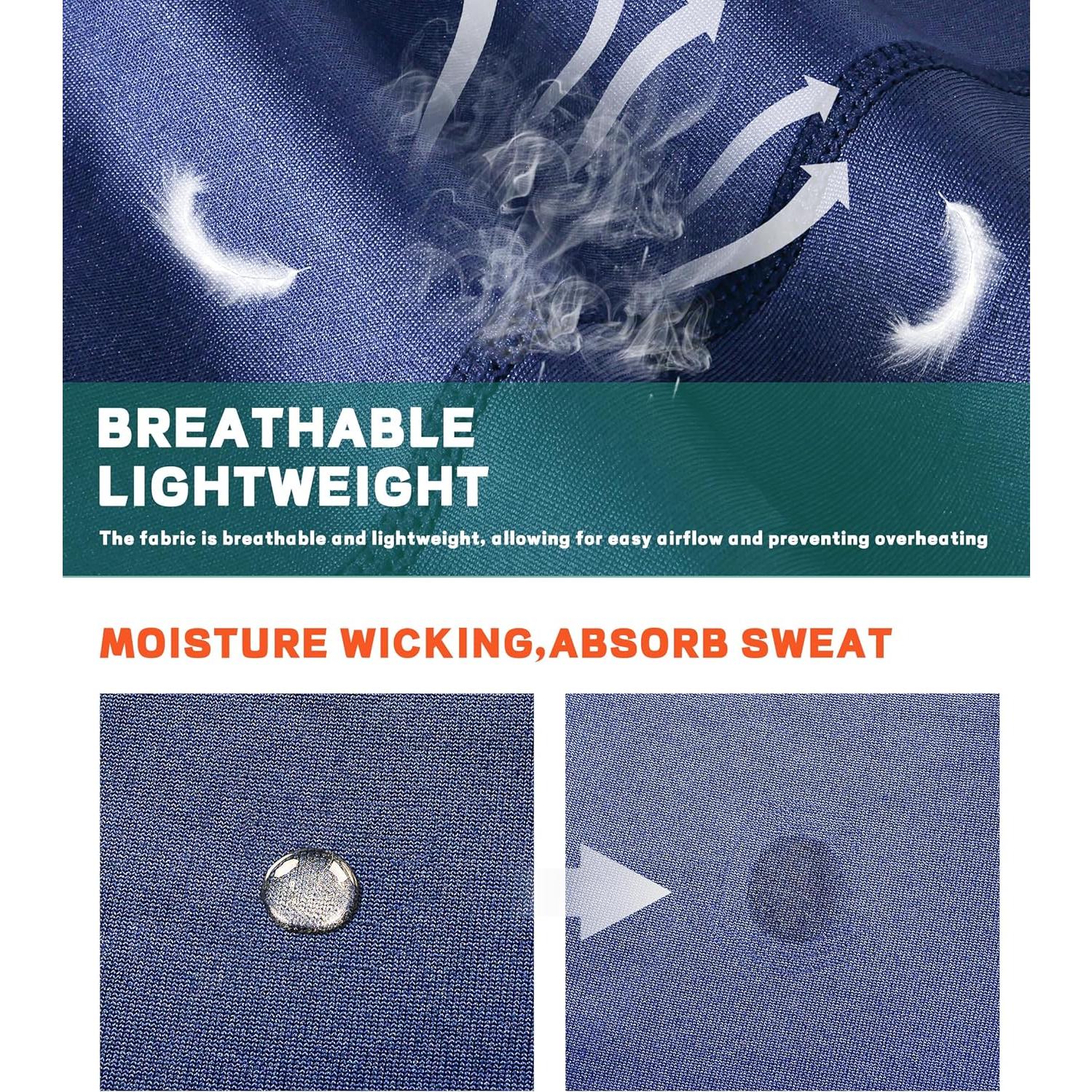 Máscara Balaclava Esquí Unisex Azul Marino Protección Solar