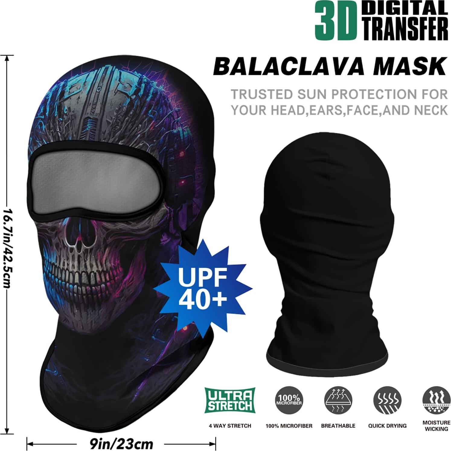 Máscara Balaclava 3D Venswell Calavera para Esquí y Ciclismo