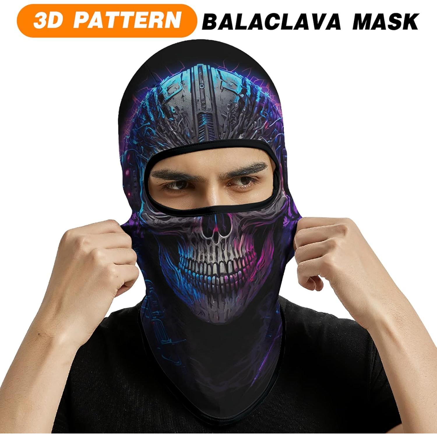 Máscara Balaclava 3D Venswell Calavera para Esquí y Ciclismo