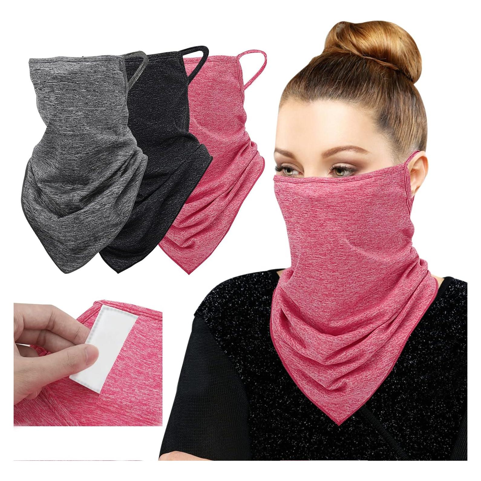 Bufanda Máscara Bandana MoKo 3 Paquetes con Filtro UV