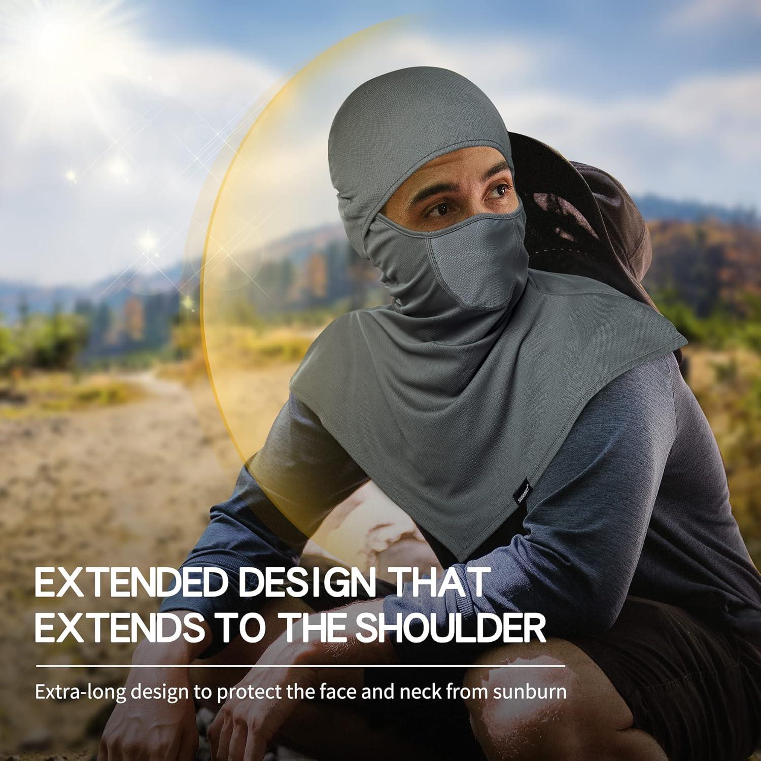 Balaclava SUNMECI Transpirable Protección Solar para Motocicleta