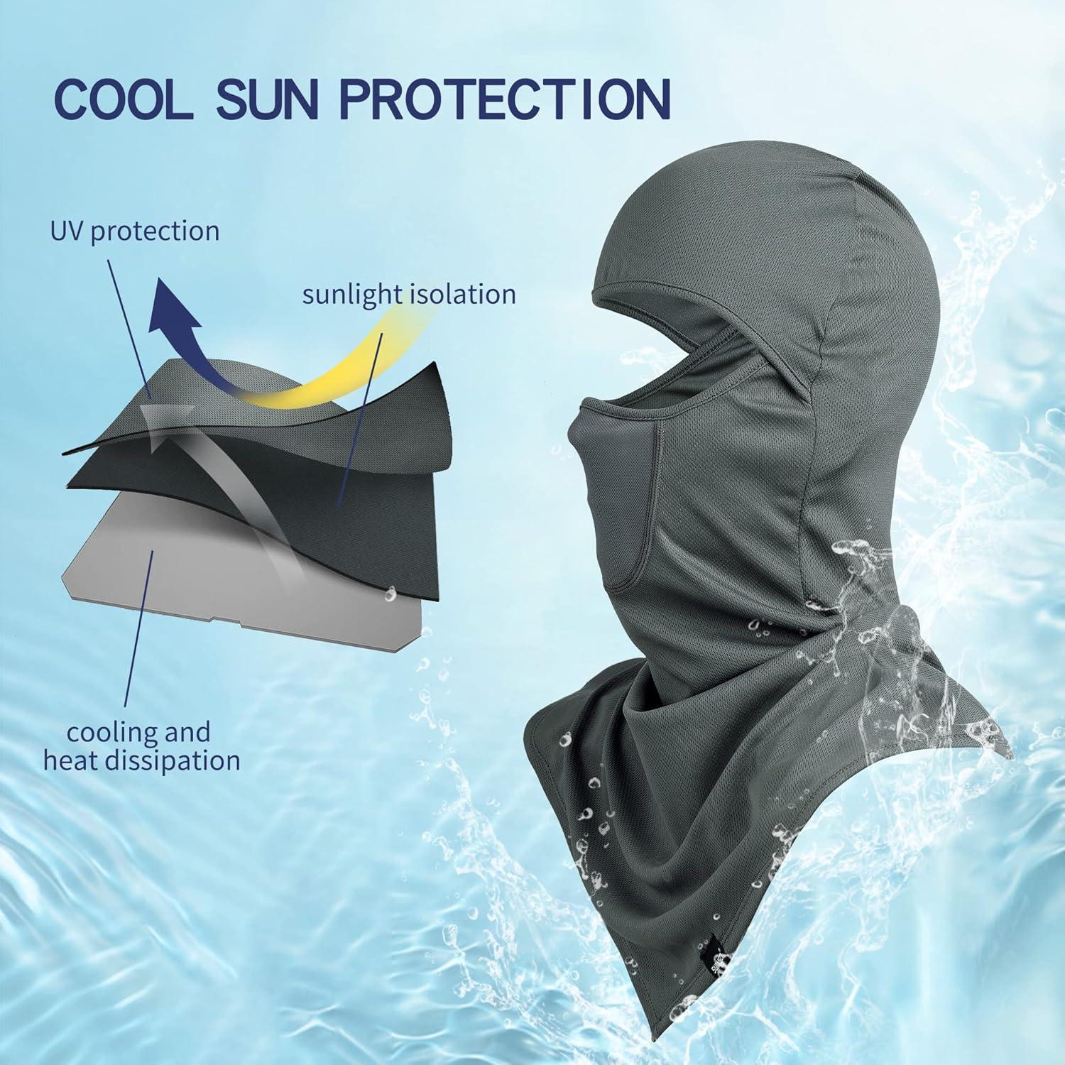 Balaclava SUNMECI Transpirable Protección Solar para Motocicleta