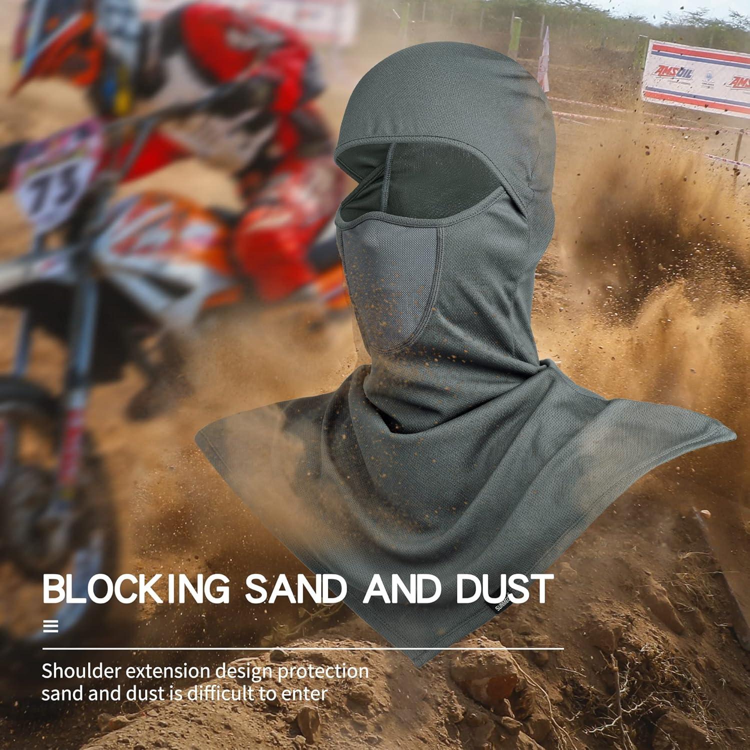 Balaclava SUNMECI Transpirable Protección Solar para Motocicleta