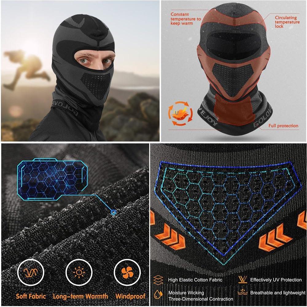 Máscara Balaclava Unisex Paeceioni BC-001 para Esquí y Motocicleta