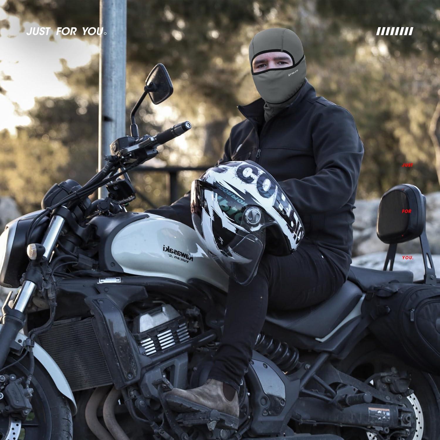 Máscara Balaclava Invierno LONGLONG 2 Piezas Gris Unisex