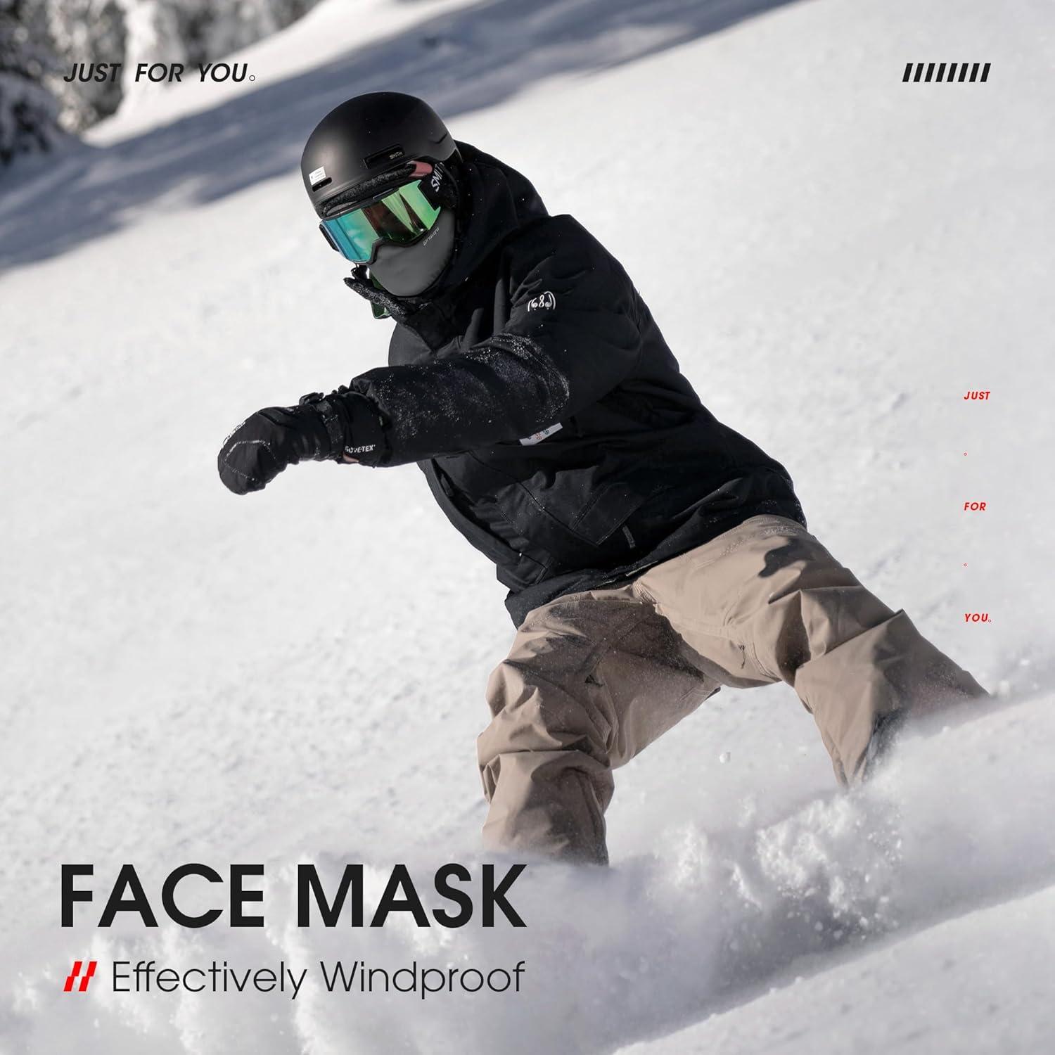 Máscara Balaclava Invierno LONGLONG 2 Piezas Gris Unisex