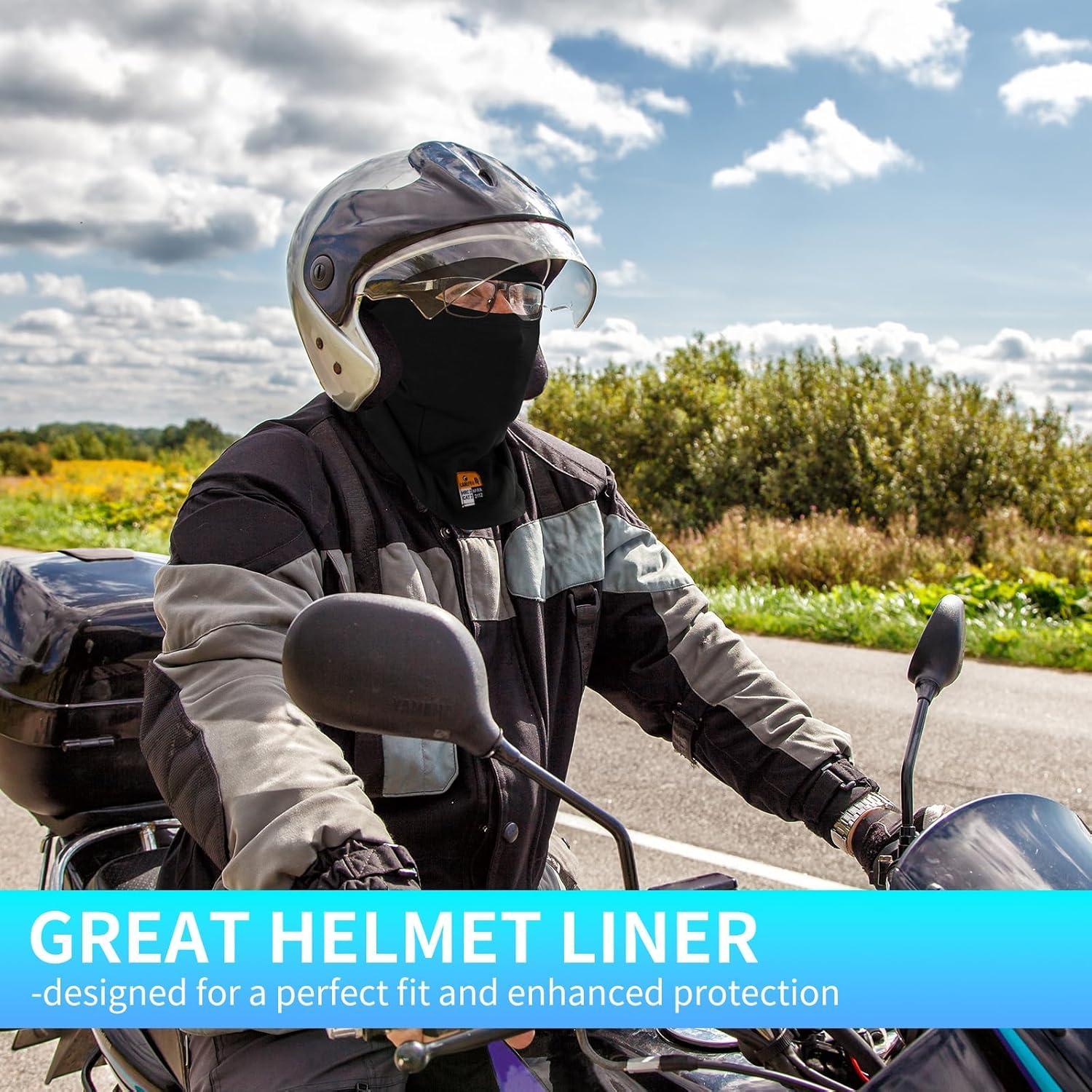 Pasamontañas FR LANLFY Ligero Unisex Negro 2 Pcs