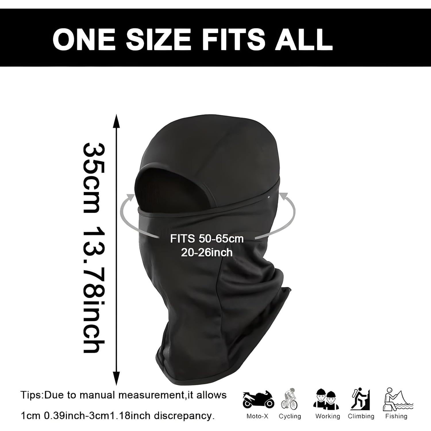 6 Máscaras Balaclava UV Protección Solar Transpirables