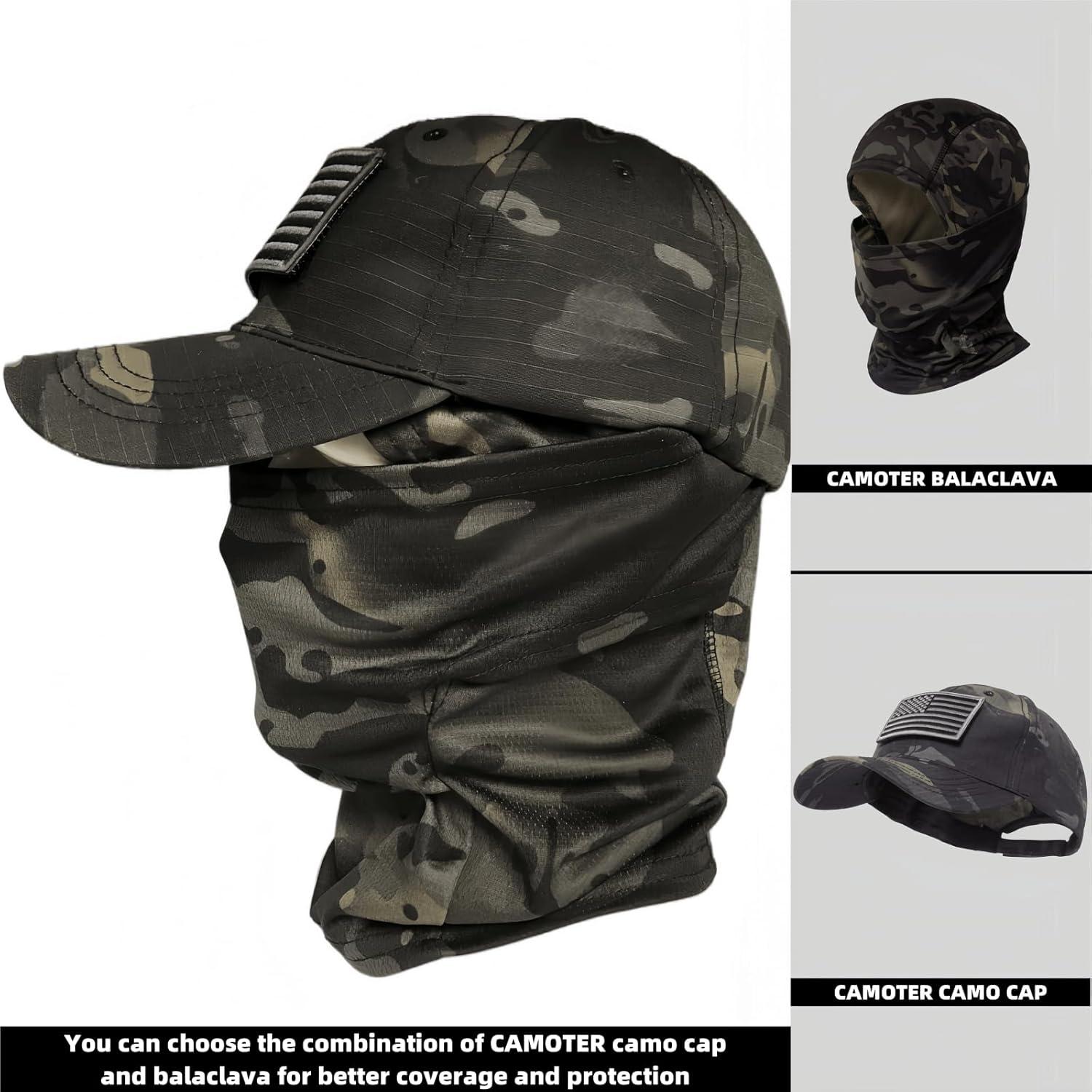 Balaclava Camo CAMOTER Unisex para Esquí y Caza UV