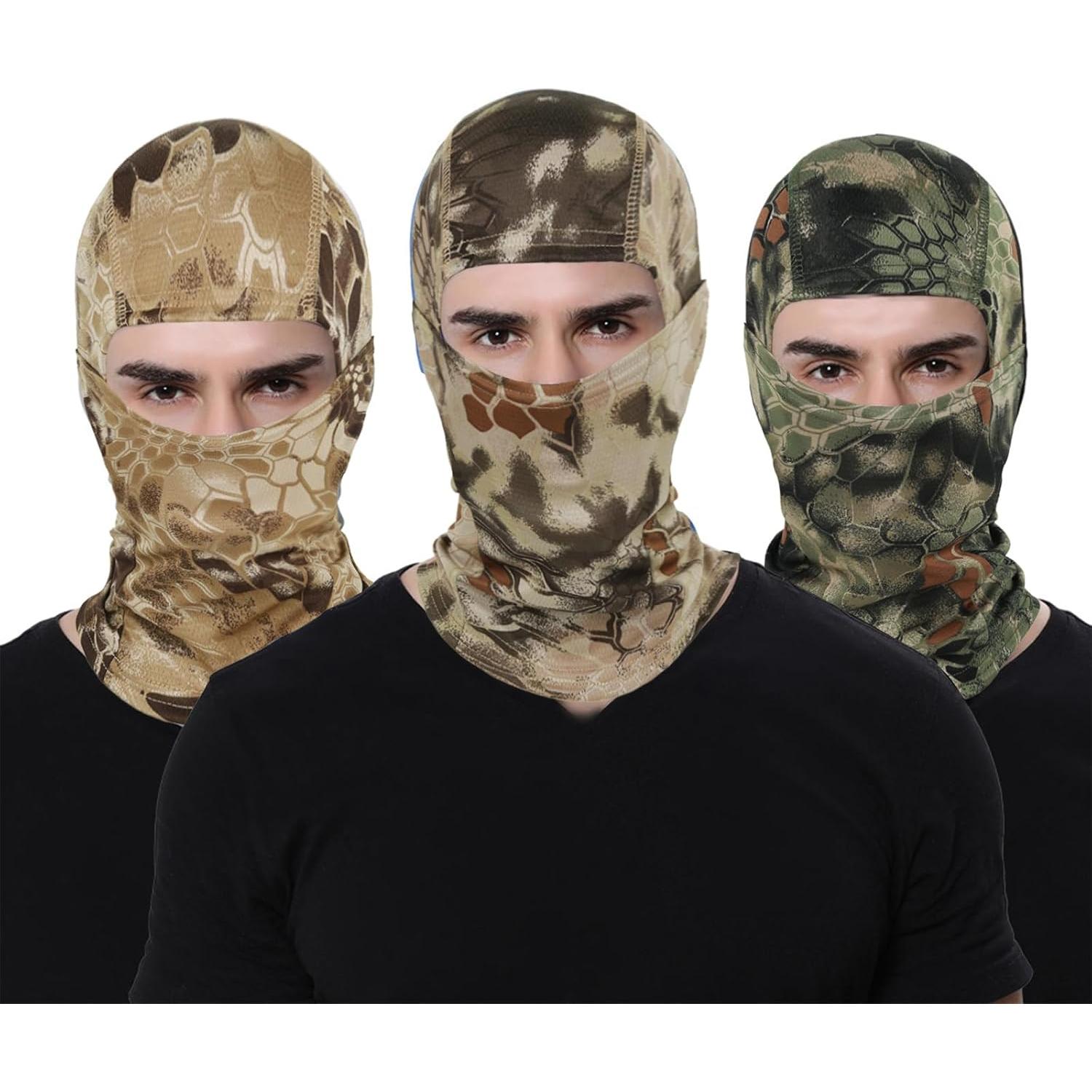 6PCS Máscaras Balaclava Camo Unisex para Esquí y Motocicleta