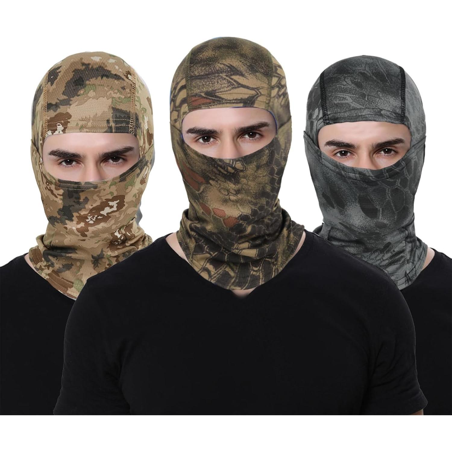 6PCS Máscaras Balaclava Camo Unisex para Esquí y Motocicleta