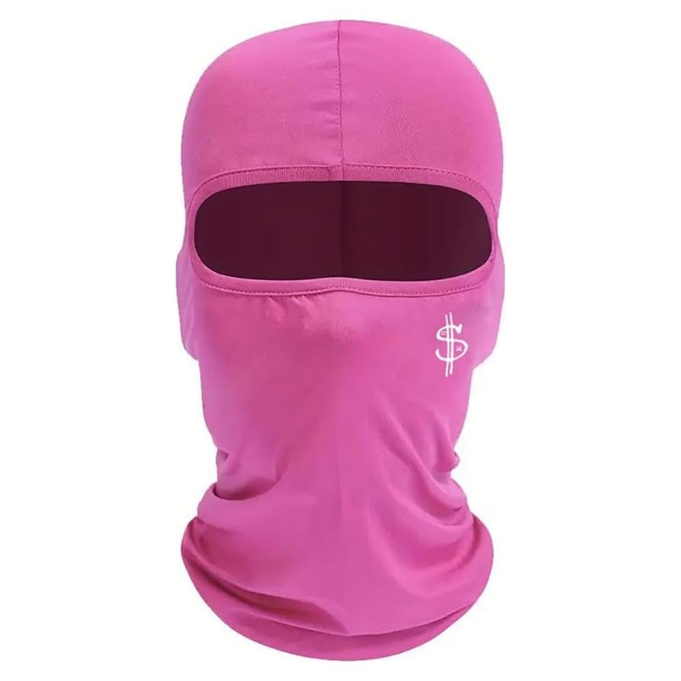Balaclava Multifuncional Rojo Rosa para Ciclismo y Esquí