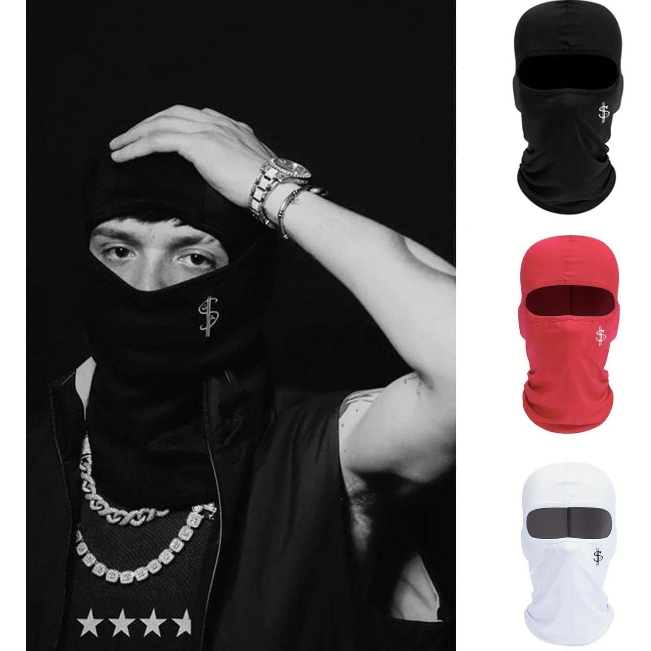 Balaclava Multifuncional Rojo Rosa para Ciclismo y Esquí