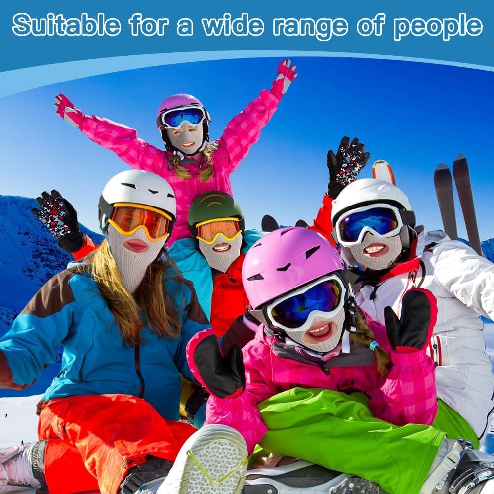 Máscara de Esquí de Cara Completa 3 Agujeros Unisex - Invierno