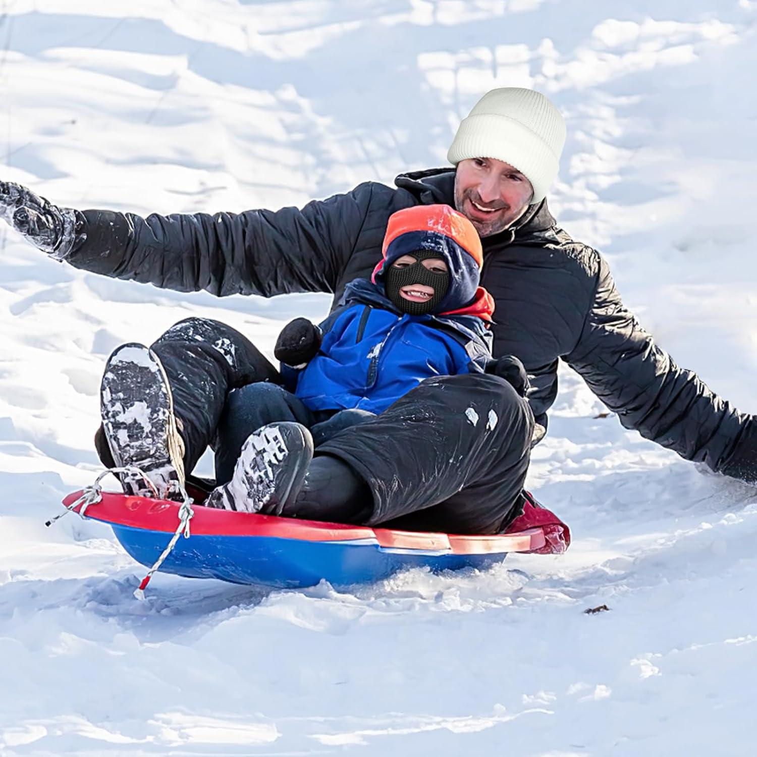 Máscara de Invierno Tejida Balaclava Gris para Adultos